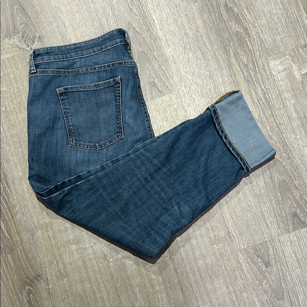 Gap Straight Cuff Blue Jeans - Size 16/33R